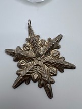 Vintage 1972 Sterling Silver Ornament By Gorham Snowflake 3.5” - $79.20