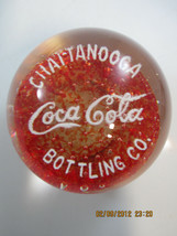 Coca-Cola Vintage Glass John Gentile Paperweight Red Chattanooga Bottlin... - £35.05 GBP