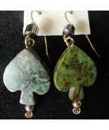 Card Player Turquoise &quot;Spade&quot; Earrings - €6,83 EUR