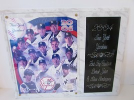 Ny Yankees Wall Plaque 2004 Capt Derek Jeter &amp; Rodriguez W/JOE Torre 15 X 12 S1 - £9.73 GBP