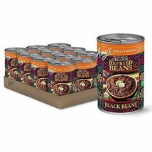 Amy&#39;s Organic Refried Beans, Light in Sodium Black Beans, 15.4 Oz Pack o... - £54.56 GBP