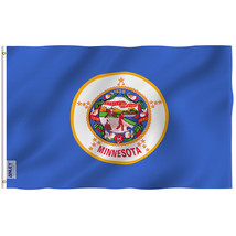 Anley Fly Breeze 3x5 Feet Minnesota State Flag - Minnesota MN Flags Polyester - £5.51 GBP