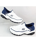 Skechers Slip-ins Mens # 13 After Burn Grill Captain Sneakers White Navy 4E - $80.72