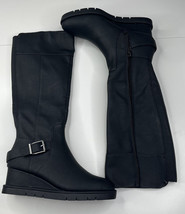 life stride NWOB women’s 6 shana wedge high heel leather boots sf4 - £22.89 GBP