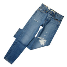 NWT Levi&#39;s Wedgie Icon in Athens Asleep Destroyed High Rise Tapered Jeans 25 - £41.56 GBP