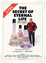 zMAX Micro-Lubricant Formula AJ Foyt Indy 500 Vintage 2000 Full Page Mag... - $9.70