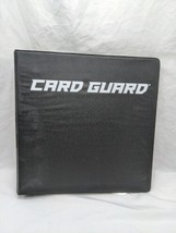 Black Card Guard 3 Ring Trading Card Binder With 56 Toploading Pages - £31.28 GBP