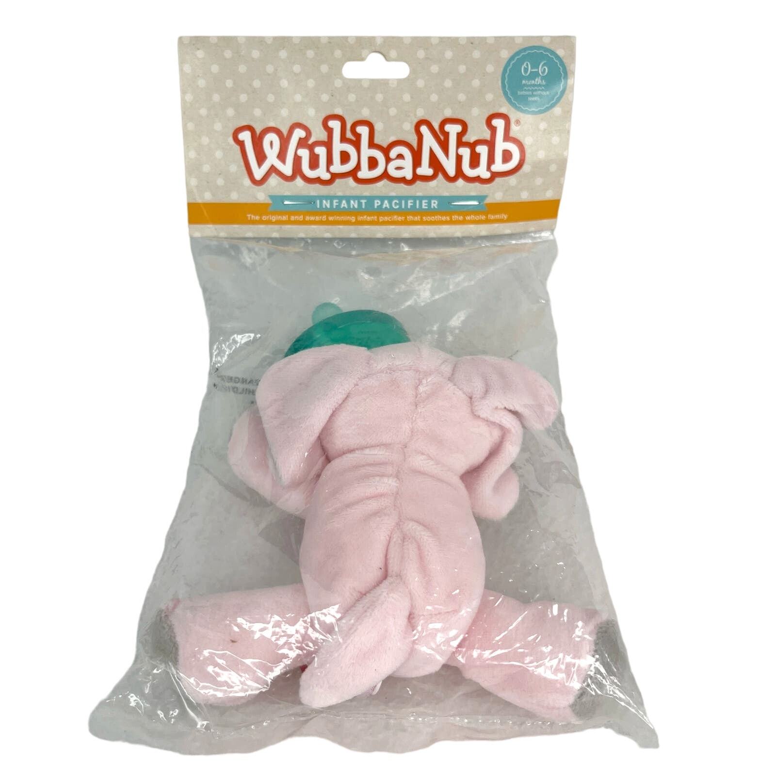 WubbaNub Infant Pacifier Pink Elephant New - £14.86 GBP