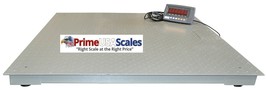 Heavy Duty 5000 lb x 1 lb Floor Scale 4x4 5 Year Warranty Steel Deck - £786.20 GBP