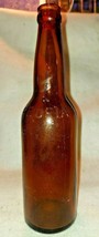Vintage Embossed Cipps Peoria Brown Blob Top Beer Bottle  - $46.74