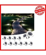 Auto-Dimming Solar Disk Lights - Eco-Friendly 12-Pack for Pathway &amp; Garden - $66.10 CAD