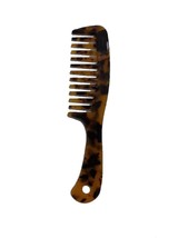 CARAVAN® DIAMOND Hand Made Handle Comb Tortoise Shell Color 7.5&quot; Of Celluloid Ac - £18.81 GBP