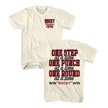Rocky One Step At A Time Men&#39;s T Shirt Boxing Round Punch WIN - £21.17 GBP+