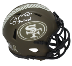 Joe Montana Autographed &quot;Joe Cool&quot; 49ers STS Mini Helmet Fanatics LE 24/24 - £715.82 GBP