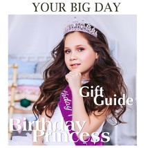 Purple Birthday Sash and Crown Kit Princess Crown Birthday Tiara Birthday Girl C - £26.06 GBP