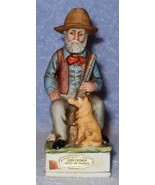 Old West Series, Lionstone Ceramic Decanter Cowboy Hunter &amp; Dog 1975 - $27.16 CAD