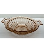 Pink Depression Glass Windsor Pattern Bowl Jeanette Diamond Design 1930&#39;... - $25.21