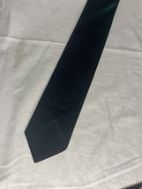 Vintage Tie Thin Green With Floral Embroidery  - $10.00