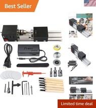 High-Speed Mini Wood Lathe Tool: Complete DIY Rotary Set with Adjustable... - $1,288.86 MXN