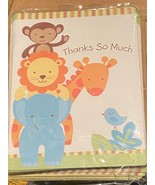 1 Pack of 20 Jungle Animal Thank You Cards *NEW* r1 - $129.76 MXN