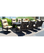 11 piece aluminum outdoor dining set patio chairs table S... - $6,995.00