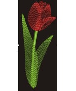 Tulip machine embroidery design – wild forest garden flowers – instant d... - €2,98 EUR