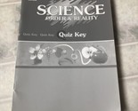 A Beka Book: Science, Order and Reality 7 Teacher Key, Quiz Book 2009 - $10.39