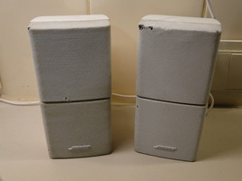 Pair Of Bose Acoustimass Speakers Double Cube White - £48.19 GBP