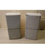 Pair Of Bose Acoustimass Speakers Double Cube White - £48.55 GBP