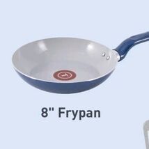 T-FAL ~ ELECTRIC BLUE ~ 8" Dia. ~ Frying Pan ~Thermo-Spot ~ Ceramic Non-... - $30.00