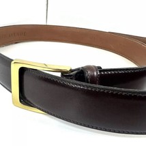 Saks Fifth Avenue Men’s Belt Size 36 / 90 Made In USA Brown Used  - $23.36