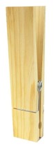 1 JUMBO Large 6&quot; CLOTHESPIN Natural WOOD Big craft spring clamp TREEHOUS... - $18.62