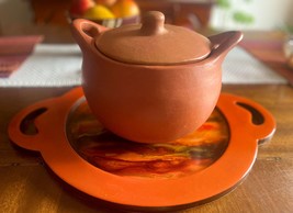 Clay Pot for Cooking with Lid Terracotta Earthen Pots 3 Liters Casserole... - £58.62 GBP