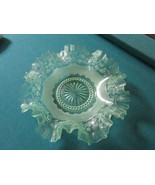 Ruffled Border Leaves Green Bowl 2 1/4 X 9&quot;  [A5#3] - $1,018.27 MXN