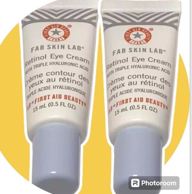 one First Aid Beauty Fab Skin Lab Retinol Eye Cream WTriple Hyaluronic Acid 15mL