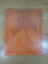 Vintage Springfield Scrap Photo Book Orange Embossed Scissors NOS 12 x 14 USA - £18.77 GBP