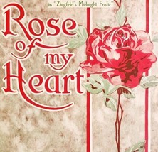 1920 Rose Of My Heart Antique Sheet Music Weston Wilson Neil Moret DWMsm4 - $29.99