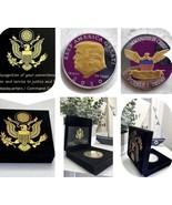 Trump Election 2020 Gold and Silver MAGA Plated President Trump 2024 Coi... - $622.37 MXN