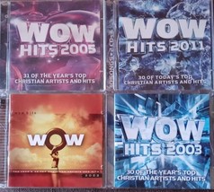 Lot of 4 WOW CHRISTIAN Hits - 2002,2003,2005 &amp; 2011 [8 CDs] Various Artists - £16.05 GBP