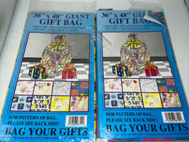 2 Baby Shower Giant Gift Bags 36”x48” w/ Name Card and Pull Bow NIP - £5.00 GBP