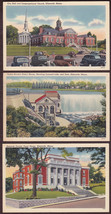 (3) Ellsworth, ME Linen Postcards - Hydro Dam, City Hall &amp; Church, Courthouse - £9.63 GBP