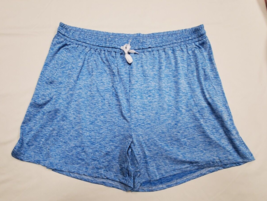 1X Real Essentials BLUE Dry Fit Moisture Wicking Shorts w/2 Zipper Pockets - £10.84 GBP