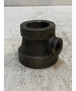 UFF Black Pipe Fitting Reducing Tee Cast Iron 2&quot; x 1-1/2&quot; 300 Psi C128 - $25.97 CAD