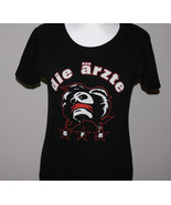 Die Ärzte Rare Punk Ladies T-shirt, Die Artzte Black T-shirt, German Pun... - $54.45 CAD