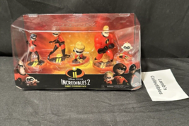 Disney Pixar Incredibles 2 Family Action Figurine Pack of 5 Cake Toppers... - $29.09