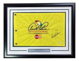 Arnold Palmer Signé Encadré Invitational Golf Drapeau PSA AJ83767 - £696.24 GBP