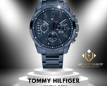 Tommy Hilfiger Herren-Chronograph, Edelstahl, blaues Zifferblatt, 46 mm,... - $122.16