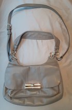 Women&#39;s Coach Kristin Hippie Hobo 16931 Gray Buttery Leather   C - $39.58