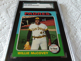 1975 Topps # 450 Willie Mc Covey Sgc 84 S.D. Padres Baseball !! - £47.18 GBP
