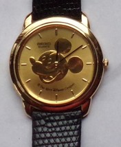 Disney GOLD MEDALLION Gold Embossed Mickey on Dial Seiko Mens Mickey Mou... - $300.00